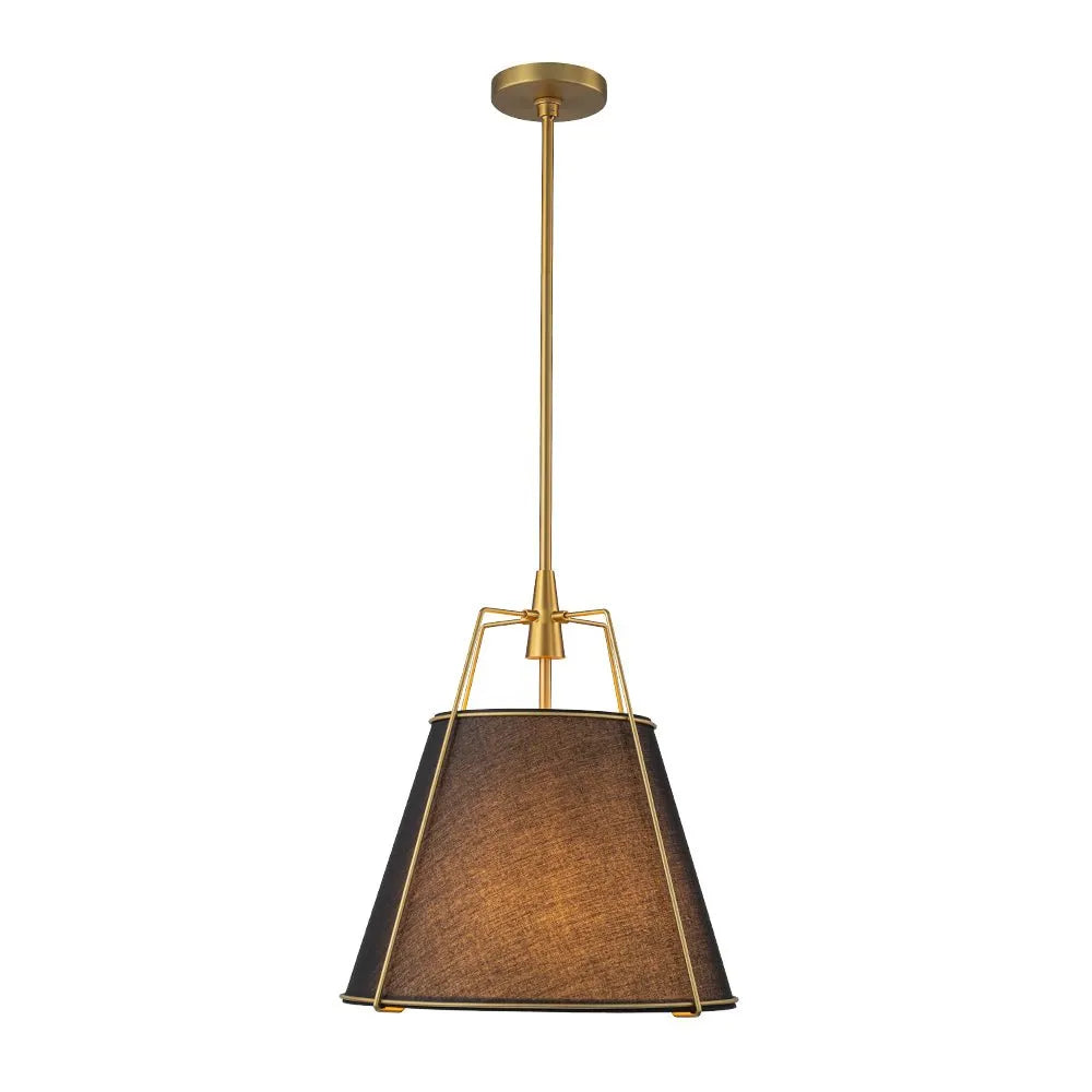 Elaro Linen Cone Pendant Chandelier Light