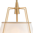 Elaro Linen Cone Pendant Chandelier Light
