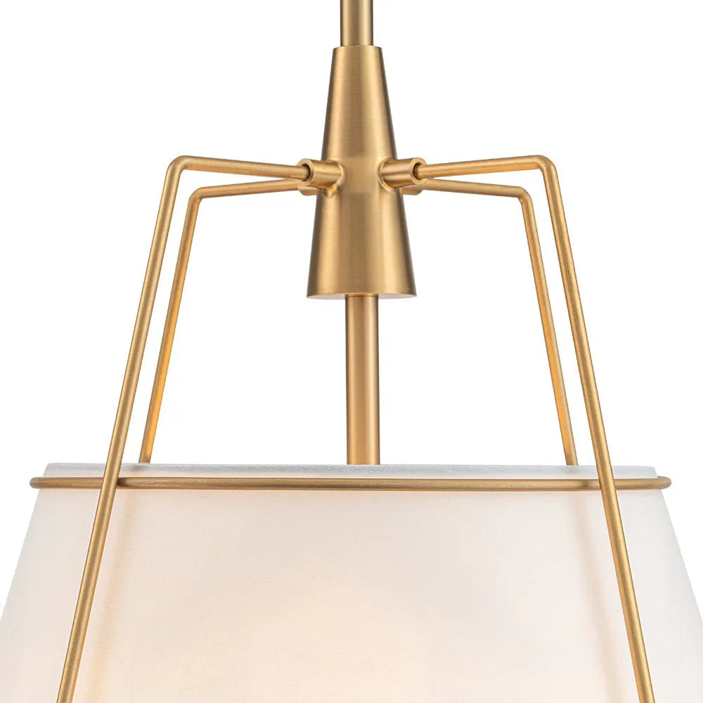 Elaro Linen Cone Pendant Chandelier Light