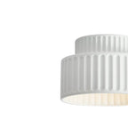 Elowen Cream Drum Semi Flush Mount Ceiling Light