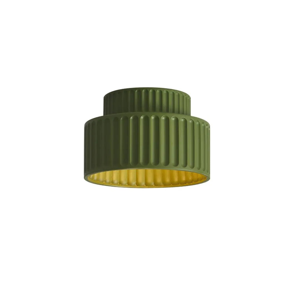 Elowen Cream Drum Semi Flush Mount Ceiling Light
