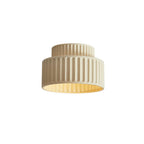Elowen Cream Drum Semi Flush Mount Ceiling Light