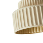 Elowen Cream Drum Semi Flush Mount Ceiling Light