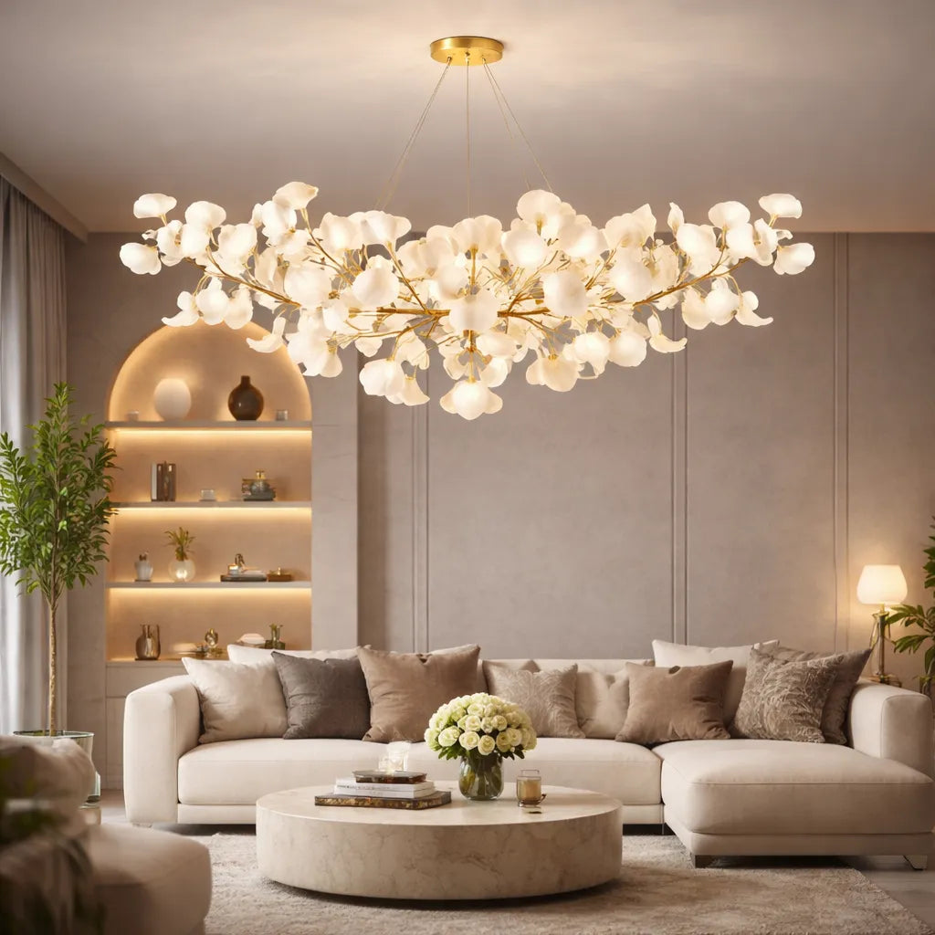 Ginkora Leaf Sculptural Chandelier Light