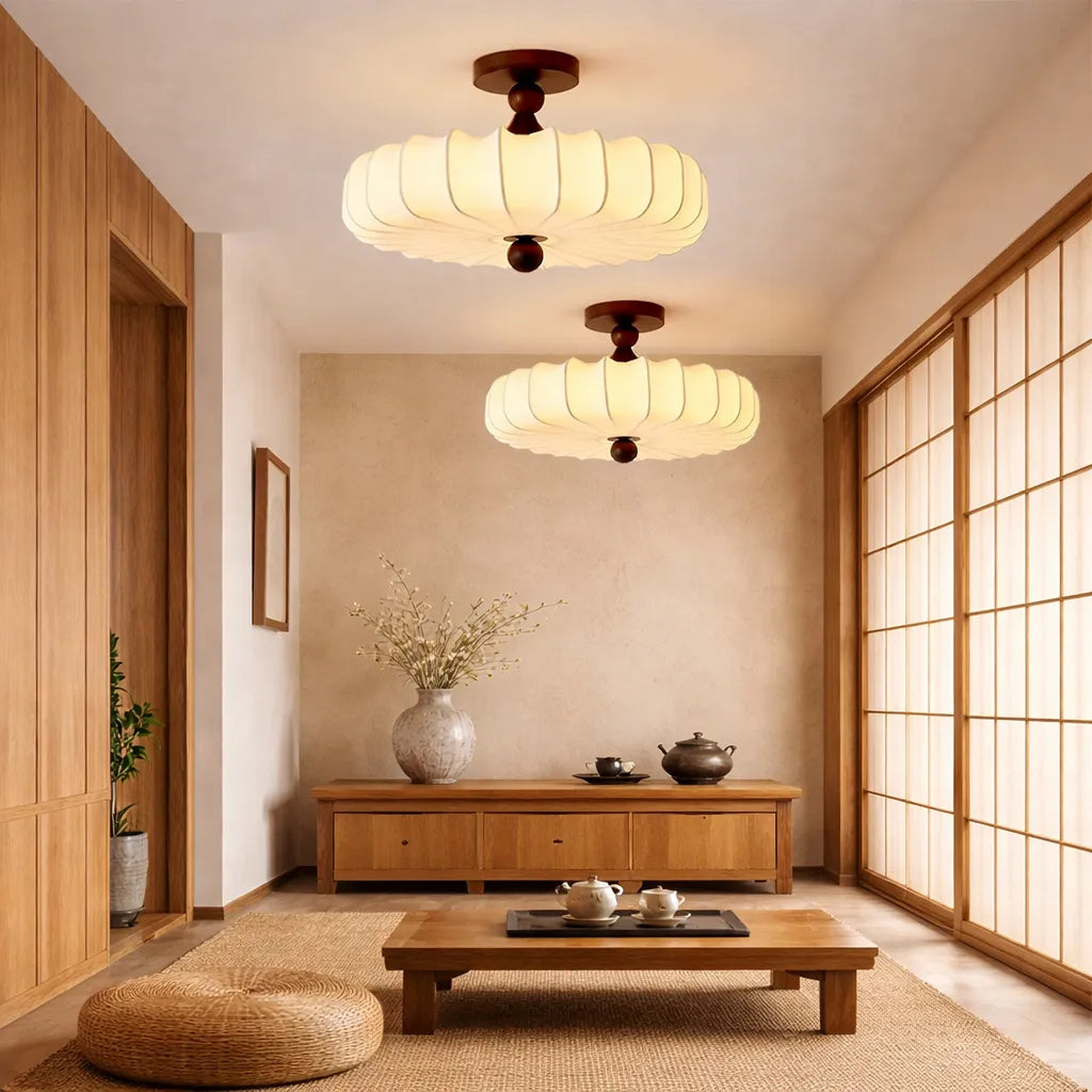 Hanami Semi-Flush Mount Ceiling Light