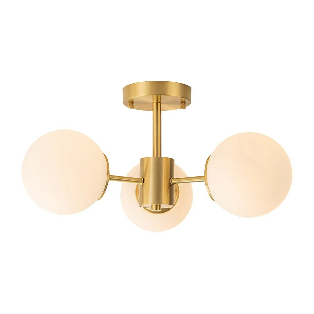 Kelven Orbital Glass Globe Ceiling Fixture