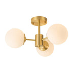 Kelven Orbital Glass Globe Ceiling Fixture