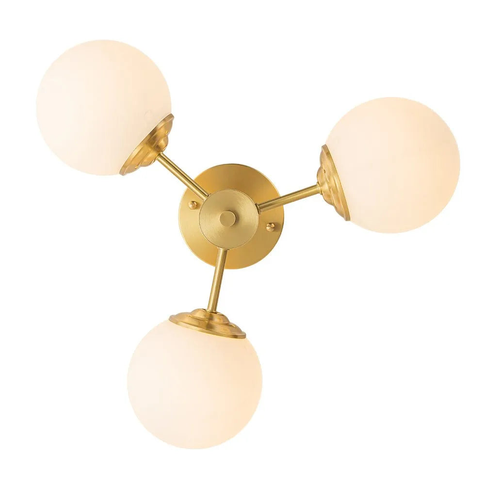 Kelven Orbital Glass Globe Ceiling Fixture