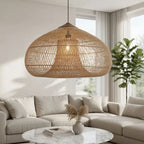Handwoven Rattan Pendant Light