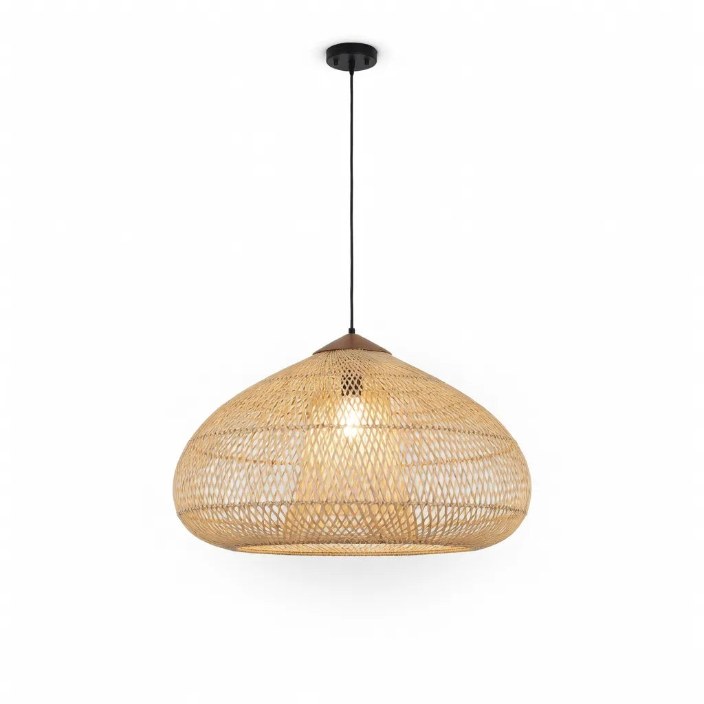 Handwoven Rattan Pendant Light