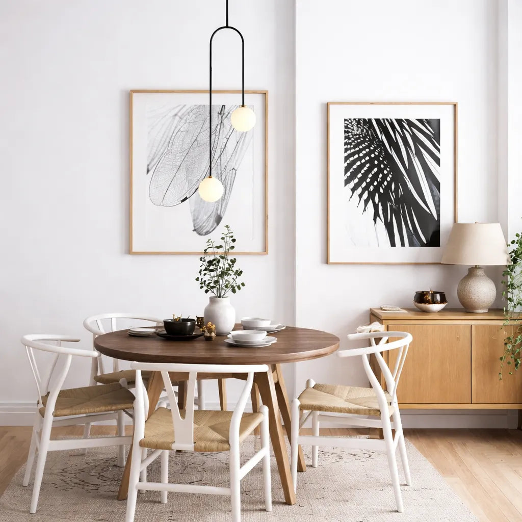 Luma Minimal Glass Globe Pendant Light