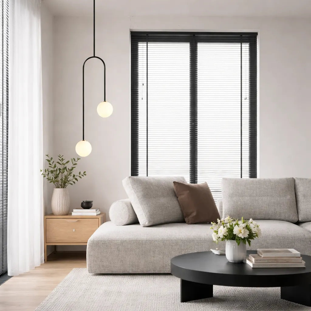 Luma Minimal Glass Globe Pendant Light