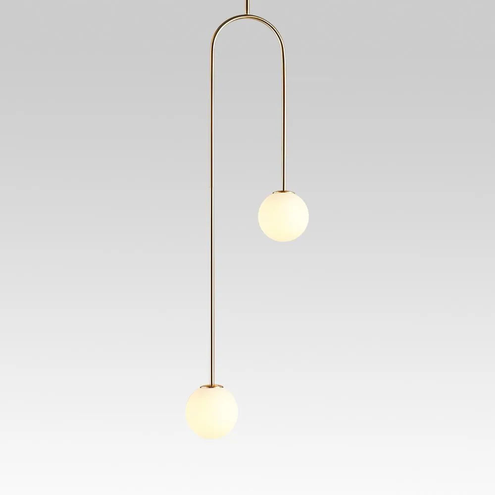 Luma Minimal Glass Globe Pendant Light