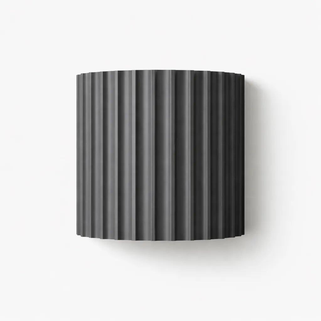 Luma Ribbed Contemporary Wall Sconce