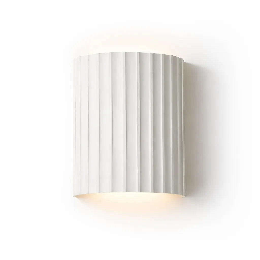 Luma Ribbed Contemporary Wall Sconce