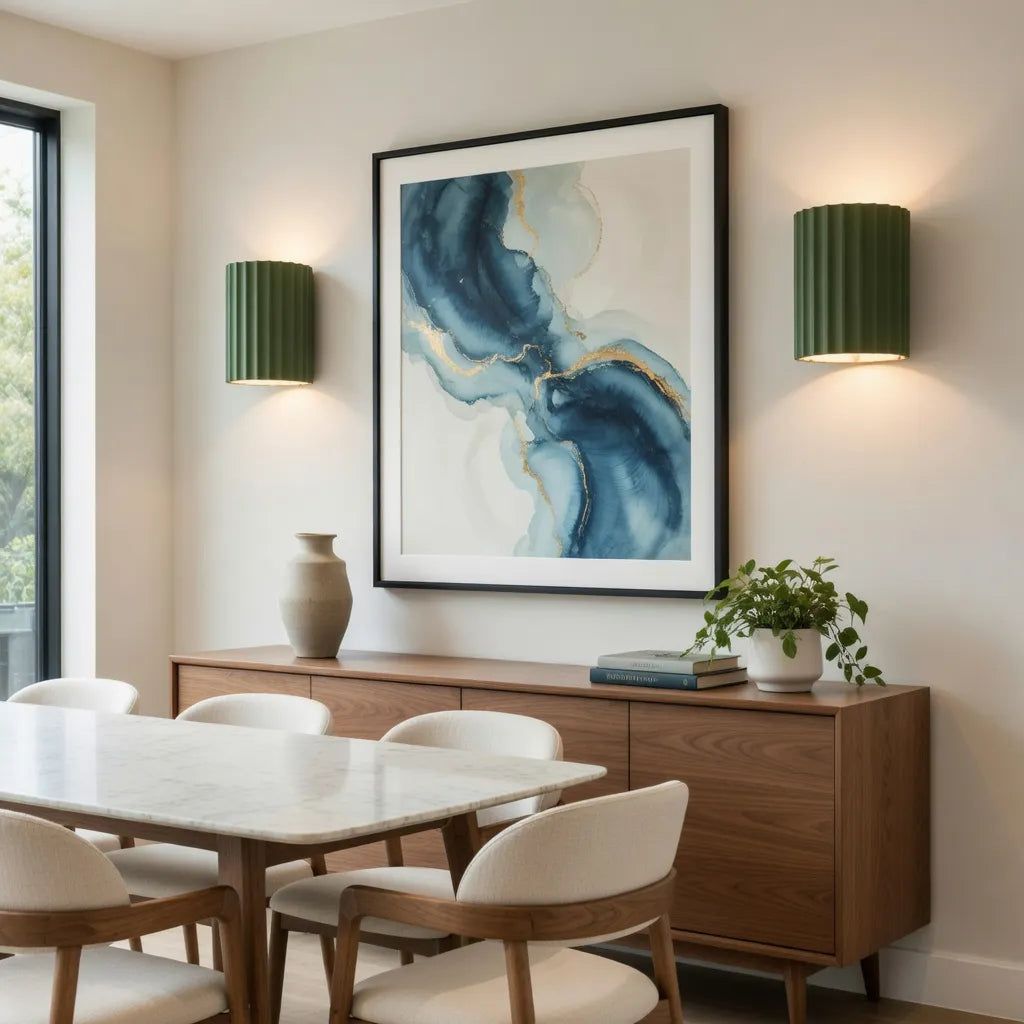 Luma Ribbed Contemporary Wall Sconce