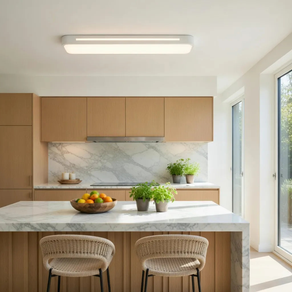 Minimal Linear Flush Mount Ceiling Light