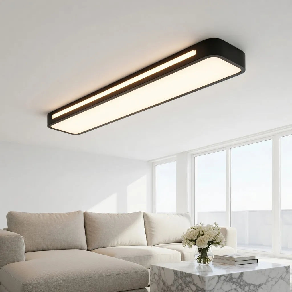 Minimal Linear Flush Mount Ceiling Light
