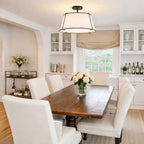 Mirel Sculpted Linen Ceiling Light