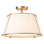 Mirel Sculpted Linen Ceiling Light