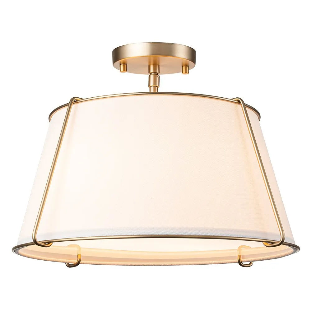 Mirel Sculpted Linen Ceiling Light