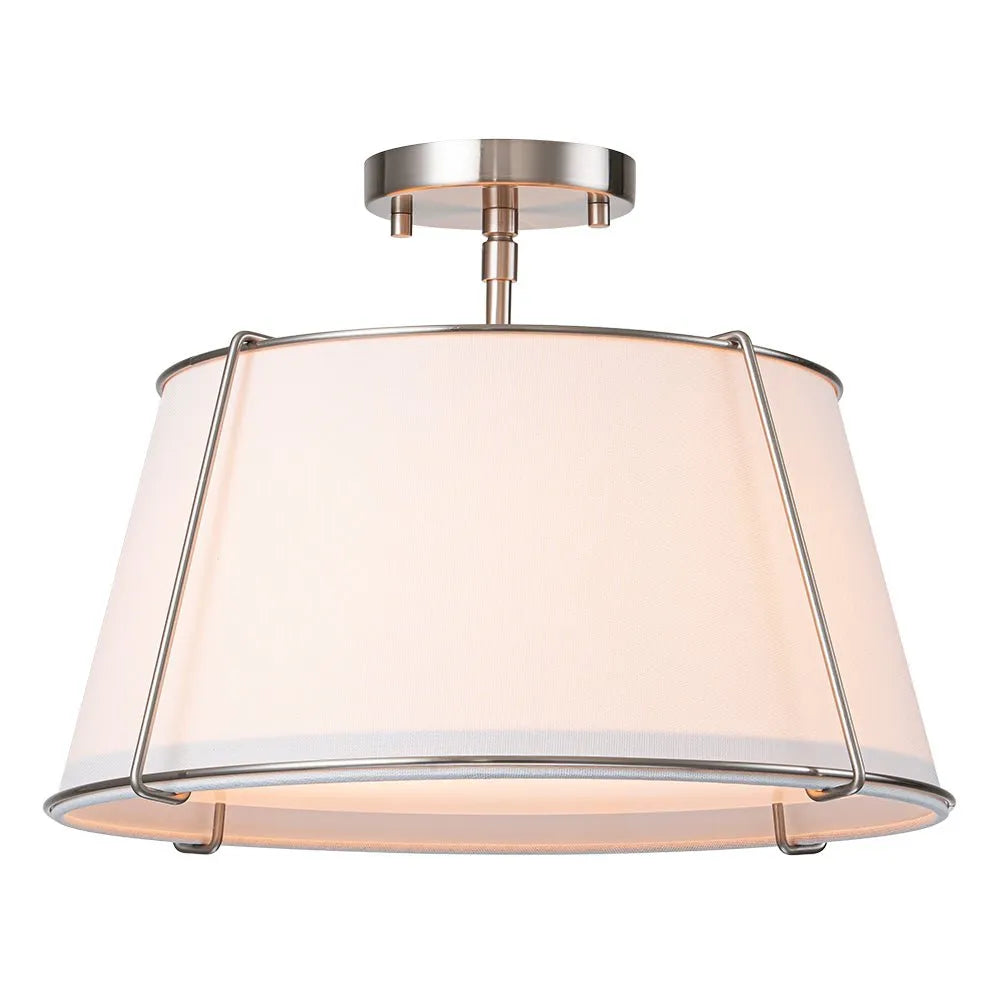 Mirel Sculpted Linen Ceiling Light
