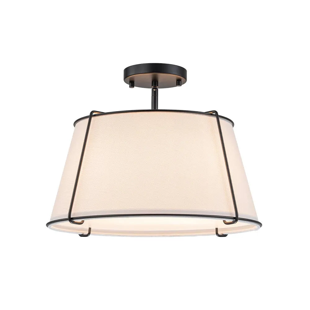 Mirel Sculpted Linen Ceiling Light