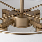 Mirel Sculpted Linen Ceiling Light
