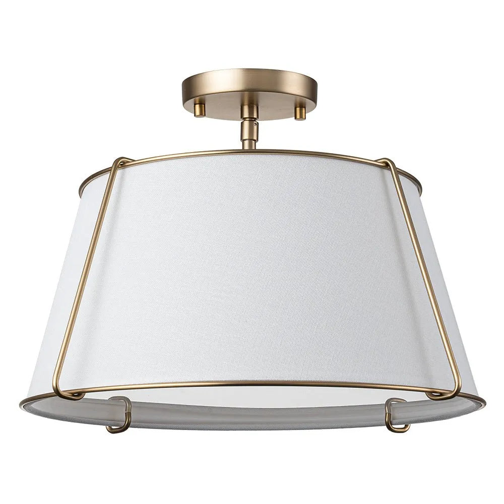 Mirel Sculpted Linen Ceiling Light