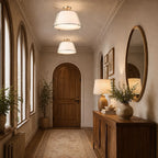 Mirel Sculpted Linen Ceiling Light