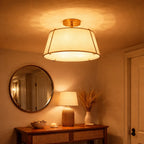 Mirel Sculpted Linen Ceiling Light