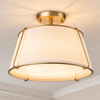 Mirel Sculpted Linen Ceiling Light