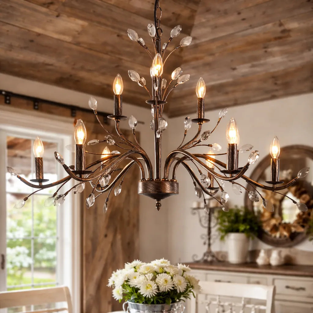 Crystal Candle Chandelier Light