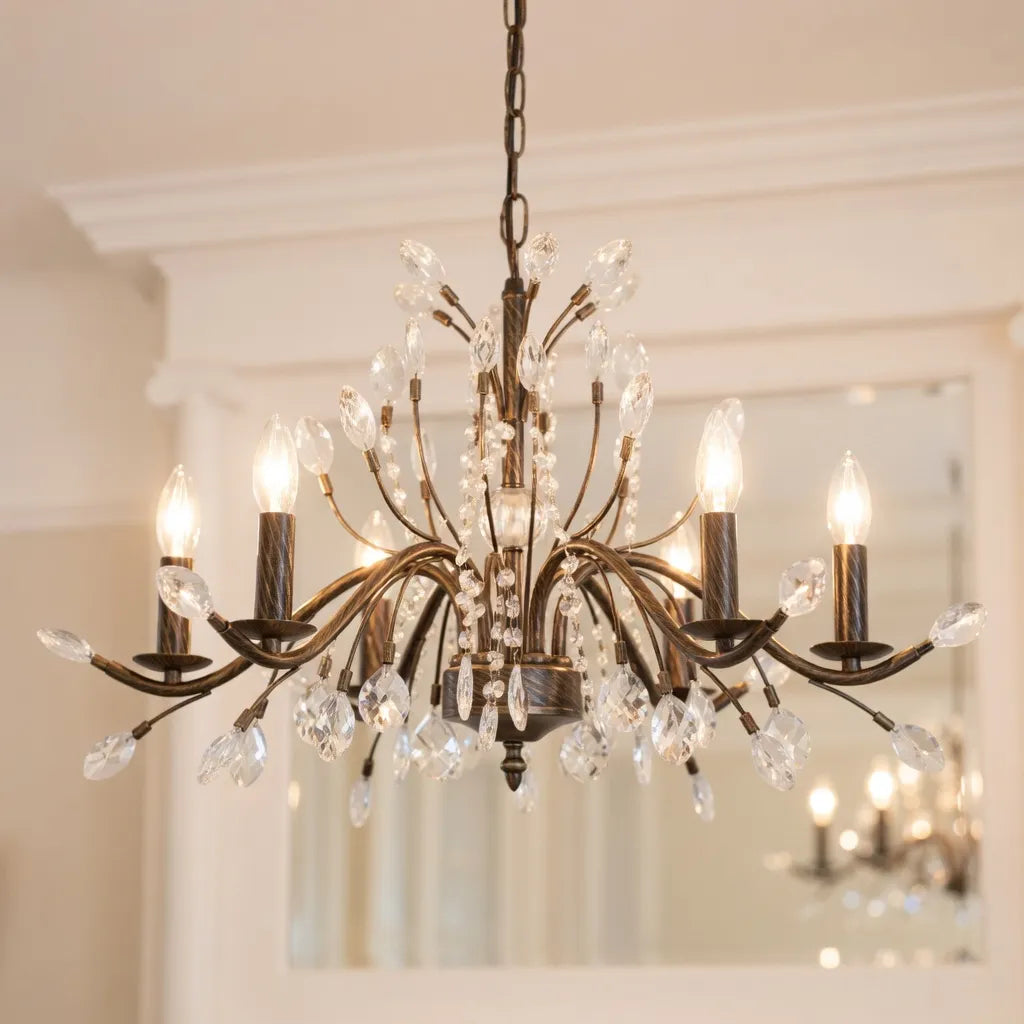Crystal Candle Chandelier Light