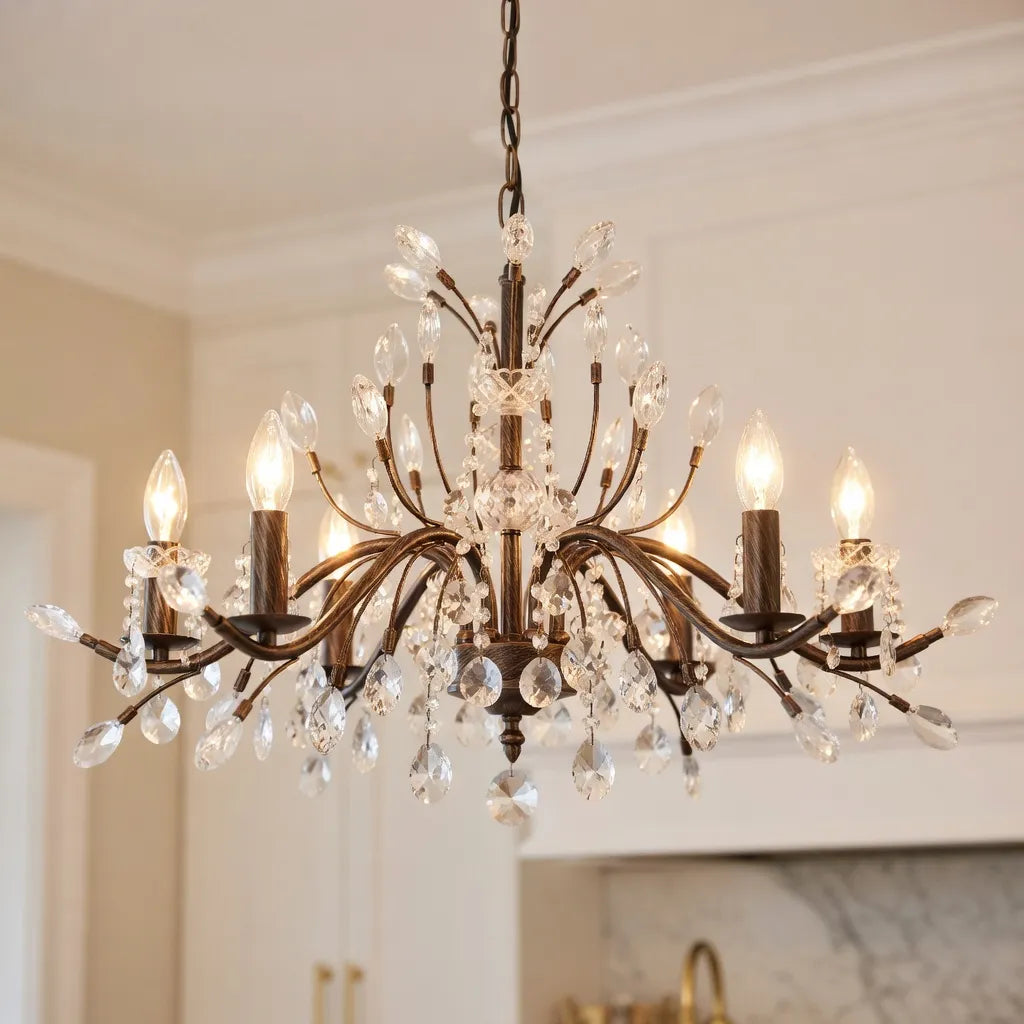 Crystal Candle Chandelier Light