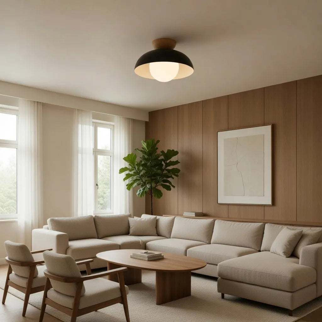 Noma Minimal Iron Ceiling Light
