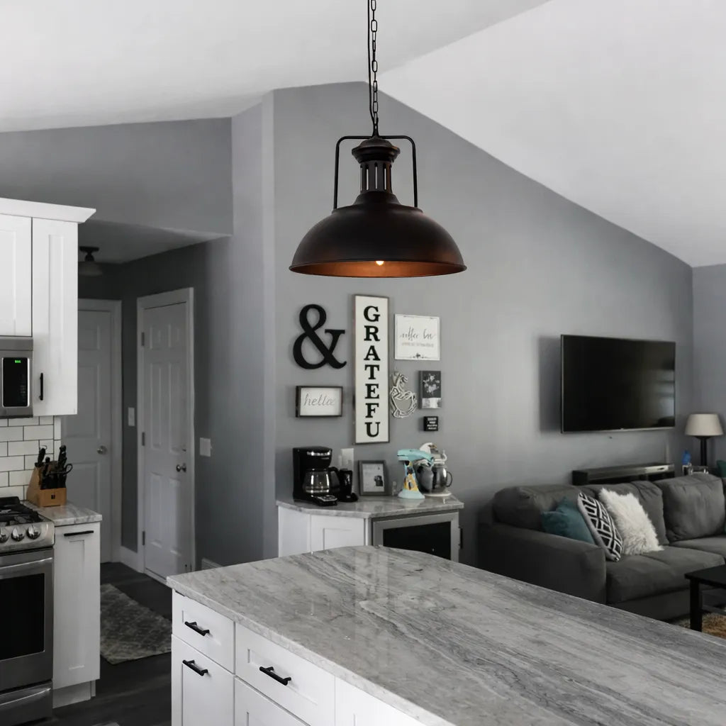 Orin Industrial Dome Pendant Light