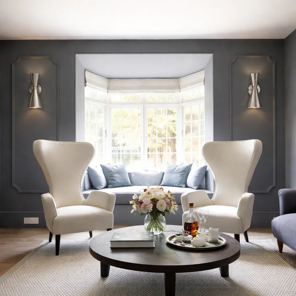 Orvella Hourglass Dual-Light Wall Sconce