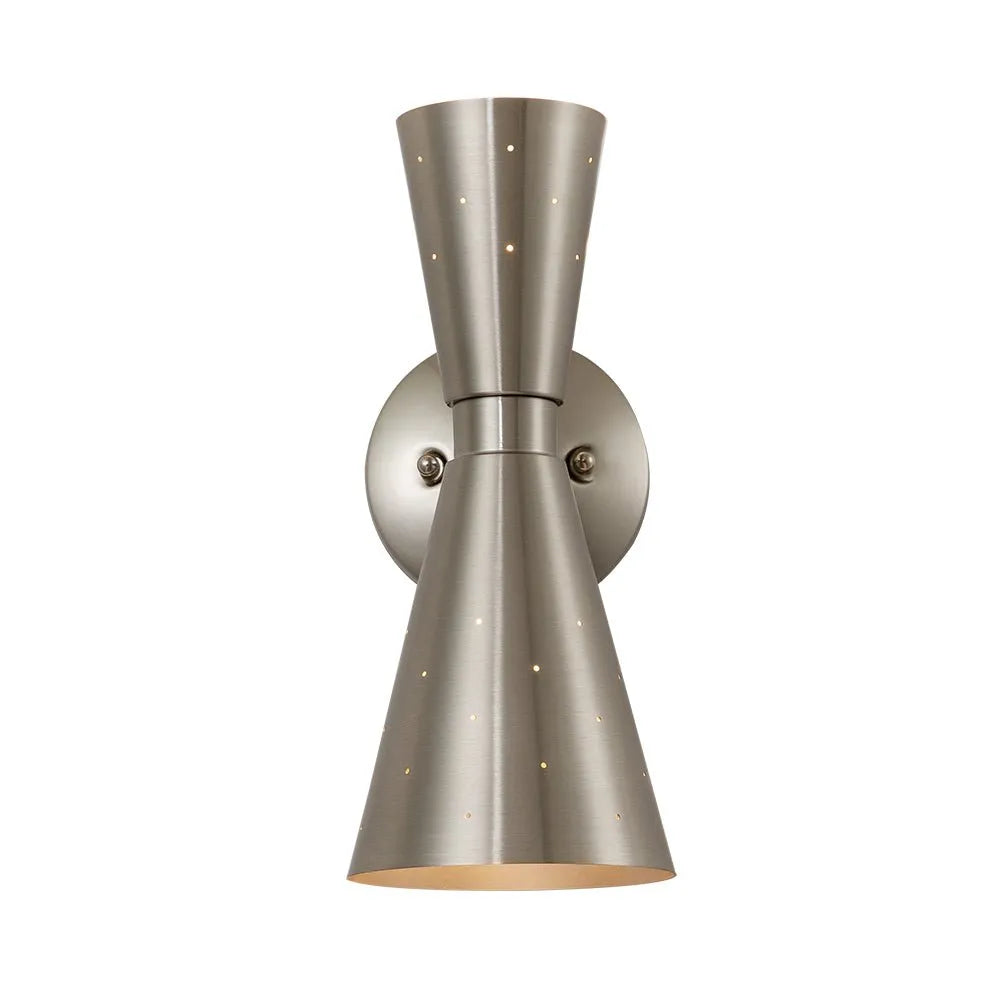 Orvella Hourglass Dual-Light Wall Sconce