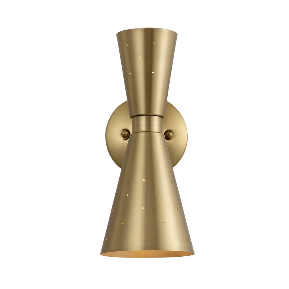 Orvella Hourglass Dual-Light Wall Sconce