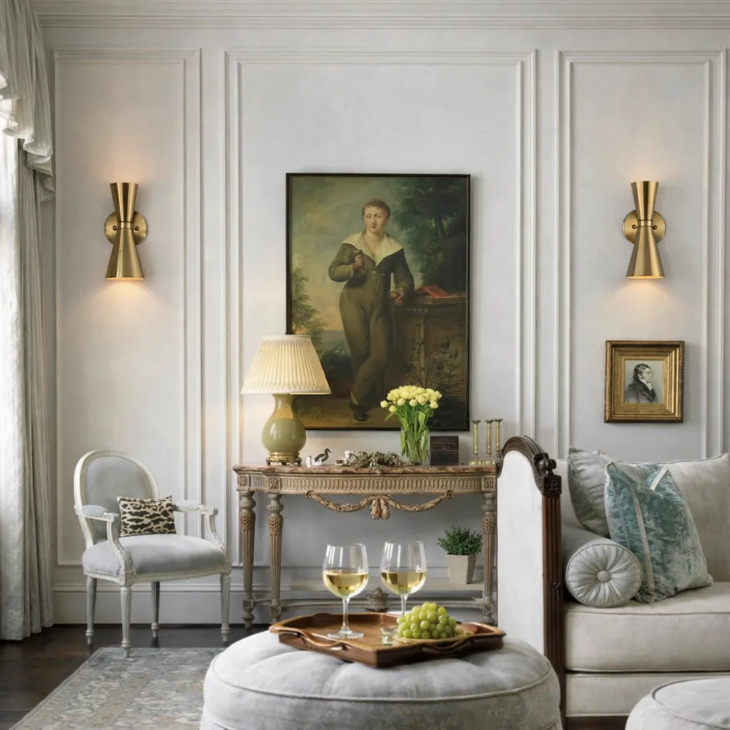 Orvella Hourglass Dual-Light Wall Sconce