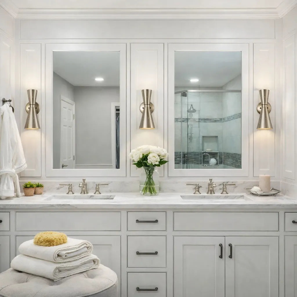 Orvella Hourglass Dual-Light Wall Sconce