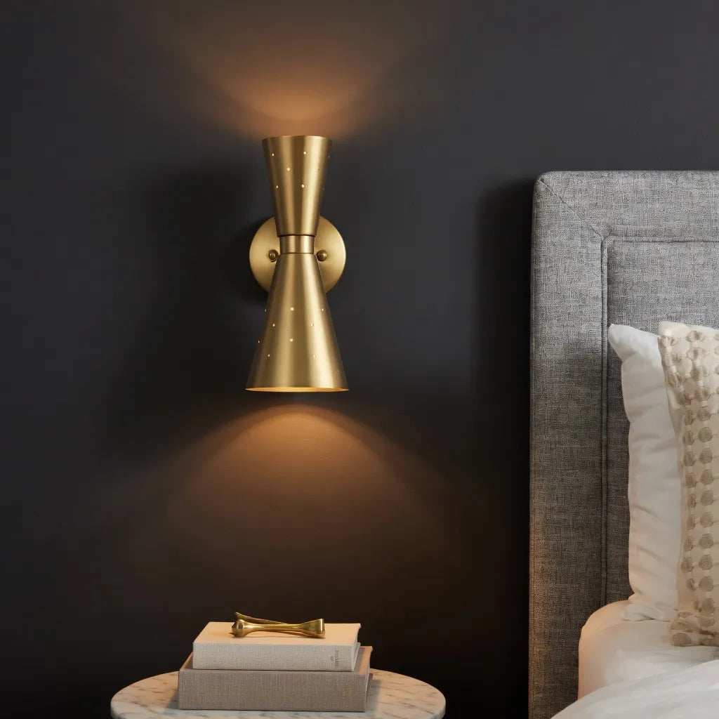 Orvella Hourglass Dual-Light Wall Sconce