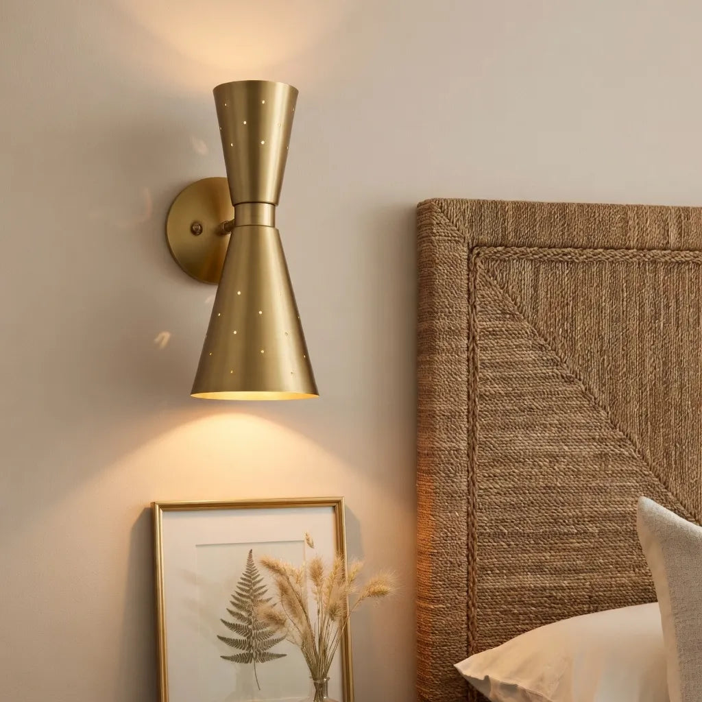Orvella Hourglass Dual-Light Wall Sconce