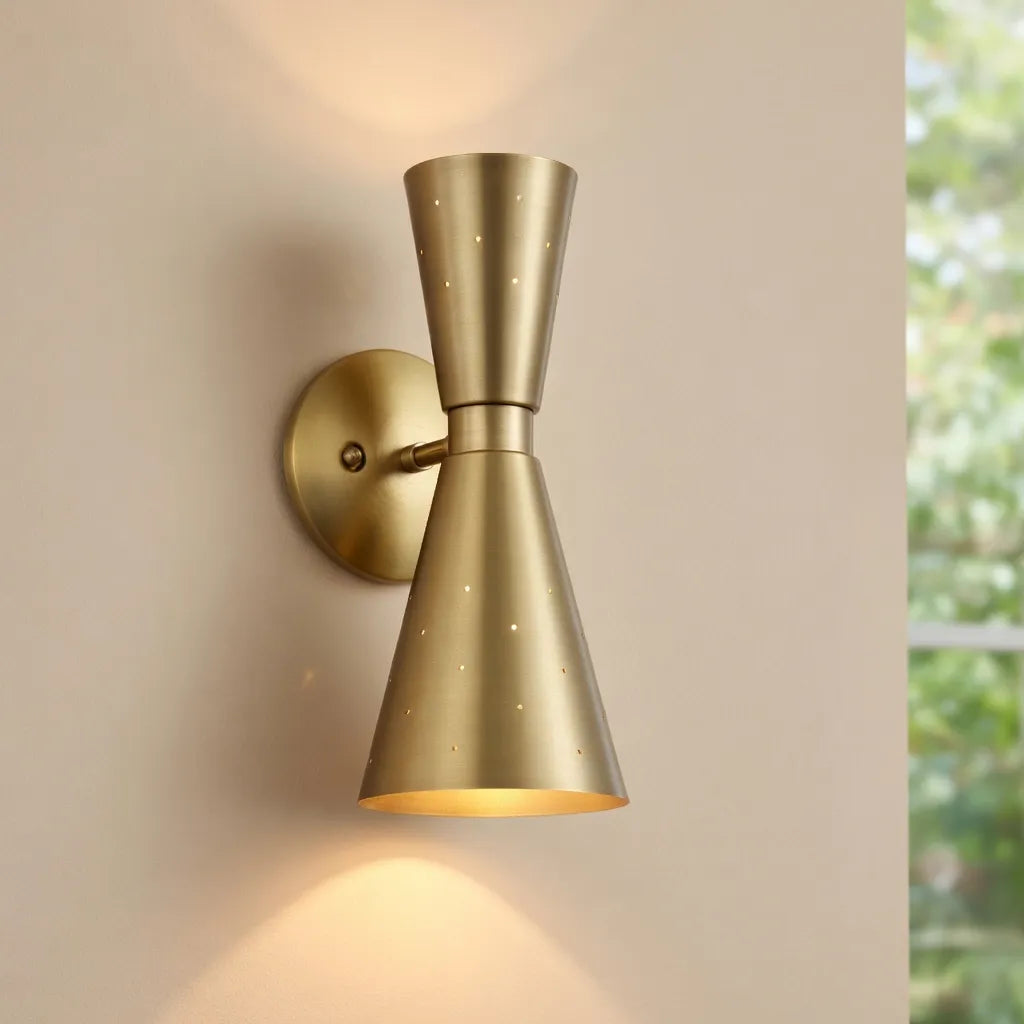 Orvella Hourglass Dual-Light Wall Sconce