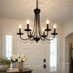 Orvelle Minimal Candle Metal Chandelier Light