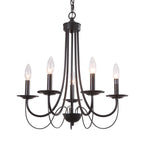 Orvelle Minimal Candle Metal Chandelier Light