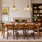 Rivelle Ribbed Glass Dome Pendant Light