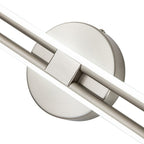 Dual-Bar Linear Striped Led Vanity Light In Cool Light