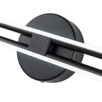Dual-Bar Linear Striped Led Vanity Light In Cool Light